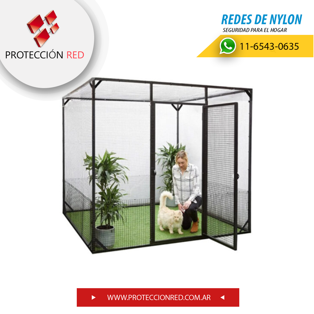 Catio Recinto para Gatos - 2 metros - Negro